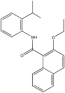 2-ethoxy-N-(2-isopropylphenyl)-1-naphthamide Struktur