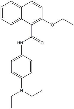 N-[4-(diethylamino)phenyl]-2-ethoxy-1-naphthamide Struktur