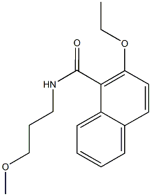 2-ethoxy-N-(3-methoxypropyl)-1-naphthamide Struktur