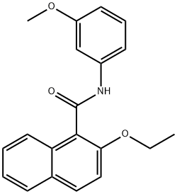 2-ethoxy-N-(3-methoxyphenyl)-1-naphthamide Struktur