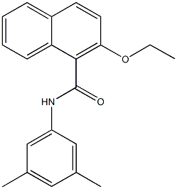 N-(3,5-dimethylphenyl)-2-ethoxy-1-naphthamide Struktur