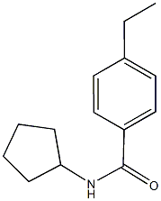 N-cyclopentyl-4-ethylbenzamide Struktur