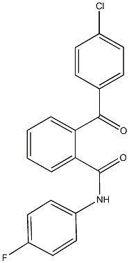 2-(4-chlorobenzoyl)-N-(4-fluorophenyl)benzamide Struktur