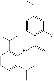 N-(2,6-diisopropylphenyl)-2,4-dimethoxybenzamide Struktur