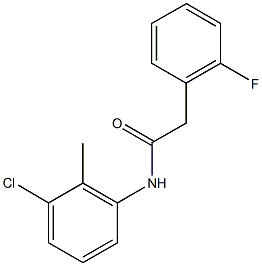 N-(3-chloro-2-methylphenyl)-2-(2-fluorophenyl)acetamide Struktur