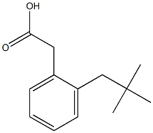 (2-neopentylphenyl)acetic acid Struktur