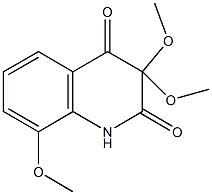 3,3,8-trimethoxy-2,4(1H,3H)-quinolinedione Struktur