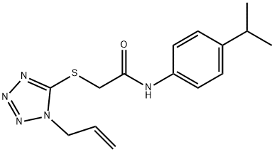 2-[(1-allyl-1H-tetraazol-5-yl)sulfanyl]-N-(4-isopropylphenyl)acetamide Struktur