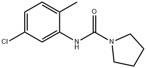 N-(5-chloro-2-methylphenyl)-1-pyrrolidinecarboxamide Struktur