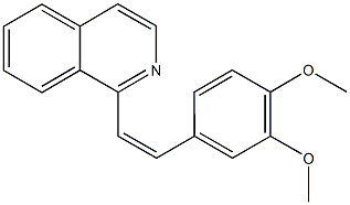 1-[2-(3,4-dimethoxyphenyl)vinyl]isoquinoline Struktur