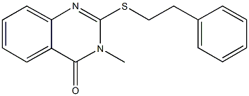 3-methyl-2-[(2-phenylethyl)sulfanyl]-4(3H)-quinazolinone Struktur