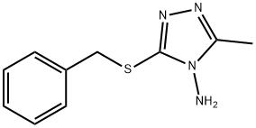 3-(benzylsulfanyl)-5-methyl-4H-1,2,4-triazol-4-amine Struktur