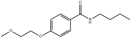 N-butyl-4-(2-methoxyethoxy)benzamide Struktur