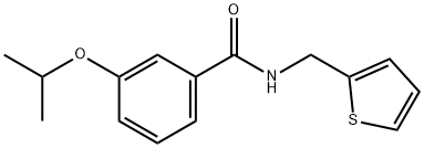 3-isopropoxy-N-(2-thienylmethyl)benzamide Struktur