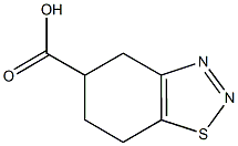 4,5,6,7-tetrahydro-1,2,3-benzothiadiazole-5-carboxylic acid Struktur