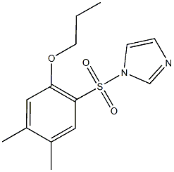 2-(1H-imidazol-1-ylsulfonyl)-4,5-dimethylphenyl propyl ether Struktur