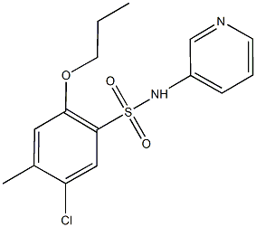 5-chloro-4-methyl-2-propoxy-N-(3-pyridinyl)benzenesulfonamide Struktur