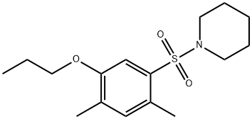 2,4-dimethyl-5-(1-piperidinylsulfonyl)phenyl propyl ether Struktur