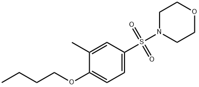 butyl 2-methyl-4-(4-morpholinylsulfonyl)phenyl ether Struktur