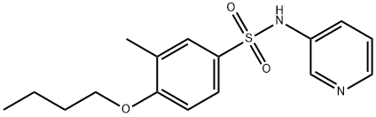 4-butoxy-3-methyl-N-(3-pyridinyl)benzenesulfonamide Struktur