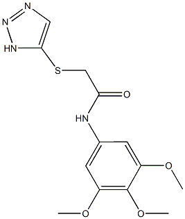 2-(1H-1,2,3-triazol-5-ylsulfanyl)-N-(3,4,5-trimethoxyphenyl)acetamide Struktur