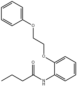 N-[2-(2-phenoxyethoxy)phenyl]butanamide Struktur