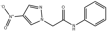 2-{4-nitro-1H-pyrazol-1-yl}-N-phenylacetamide Struktur