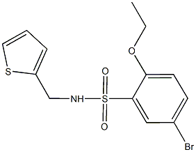 5-bromo-2-ethoxy-N-(2-thienylmethyl)benzenesulfonamide Struktur