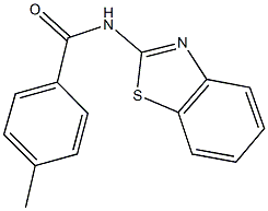 N-(1,3-benzothiazol-2-yl)-4-methylbenzamide Struktur