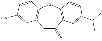 2-amino-8-isopropyldibenzo[b,f]thiepin-10(11H)-one Struktur