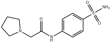 N-[4-(aminosulfonyl)phenyl]-2-(1-pyrrolidinyl)acetamide Struktur