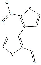 2-nitro-2'-formyl-3,3'-bithiophene Struktur