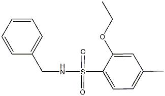 N-benzyl-2-ethoxy-4-methylbenzenesulfonamide Struktur