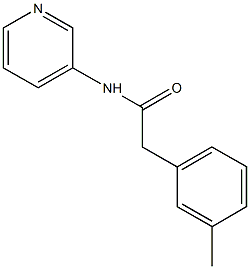 2-(3-methylphenyl)-N-(3-pyridinyl)acetamide Struktur