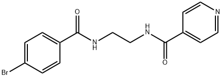 N-{2-[(4-bromobenzoyl)amino]ethyl}isonicotinamide Struktur