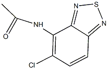 N-(5-chloro-2,1,3-benzothiadiazol-4-yl)acetamide Struktur