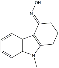 9-methyl-1,2,3,9-tetrahydro-4H-carbazol-4-one oxime Struktur