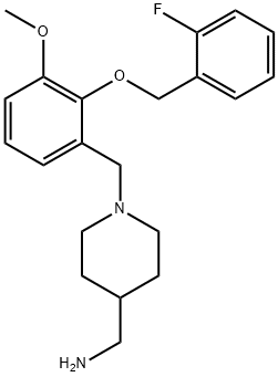 N-{2-[(2-fluorobenzyl)oxy]-3-methoxybenzyl}-N-(4-piperidinylmethyl)amine Struktur