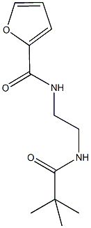 N-{2-[(2,2-dimethylpropanoyl)amino]ethyl}-2-furamide Struktur