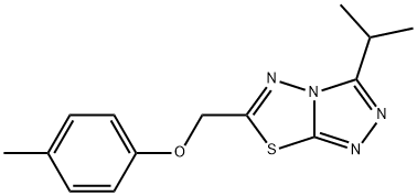 (3-isopropyl[1,2,4]triazolo[3,4-b][1,3,4]thiadiazol-6-yl)methyl 4-methylphenyl ether Struktur