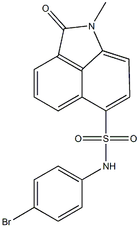 N-(4-bromophenyl)-1-methyl-2-oxo-1,2-dihydrobenzo[cd]indole-6-sulfonamide Struktur