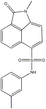 1-methyl-N-(3-methylphenyl)-2-oxo-1,2-dihydrobenzo[cd]indole-6-sulfonamide Struktur