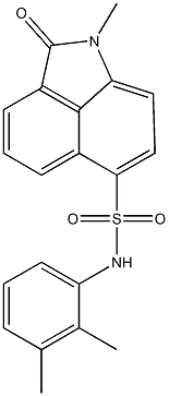 N-(2,3-dimethylphenyl)-1-methyl-2-oxo-1,2-dihydrobenzo[cd]indole-6-sulfonamide Struktur