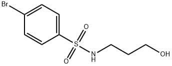 4-bromo-N-(3-hydroxypropyl)benzenesulfonamide Struktur