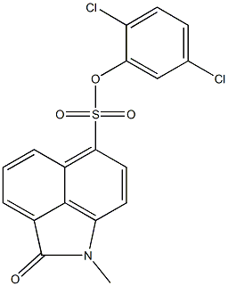 2,5-dichlorophenyl 1-methyl-2-oxo-1,2-dihydrobenzo[cd]indole-6-sulfonate Struktur