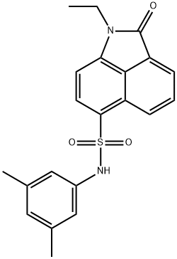 N-(3,5-dimethylphenyl)-1-ethyl-2-oxo-1,2-dihydrobenzo[cd]indole-6-sulfonamide Struktur