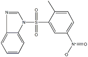 1-({5-nitro-2-methylphenyl}sulfonyl)-1H-benzimidazole Struktur