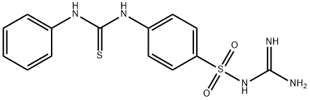 1-({[amino(imino)methyl]amino}sulfonyl)-4-[(anilinocarbothioyl)amino]benzene Struktur