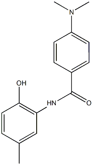 4-(dimethylamino)-N-(2-hydroxy-5-methylphenyl)benzamide Struktur