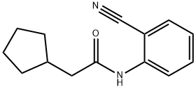 N-(2-cyanophenyl)-2-cyclopentylacetamide Struktur